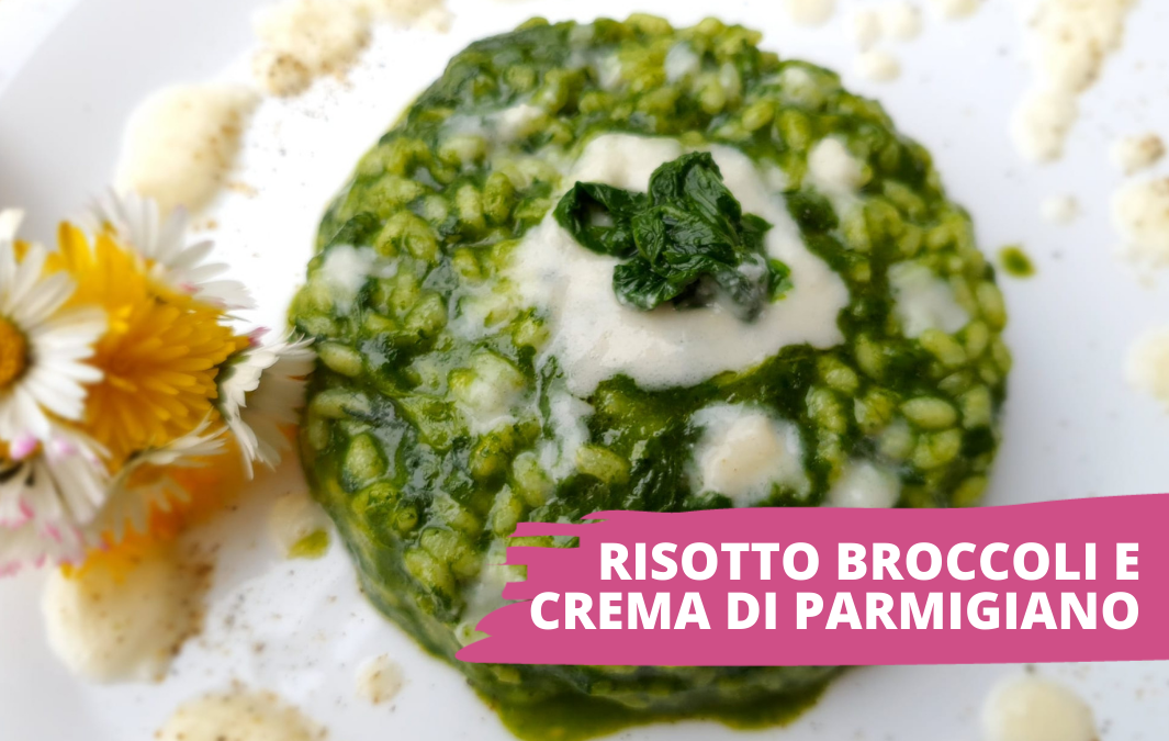 risotto broccoli e crema di parmigiano