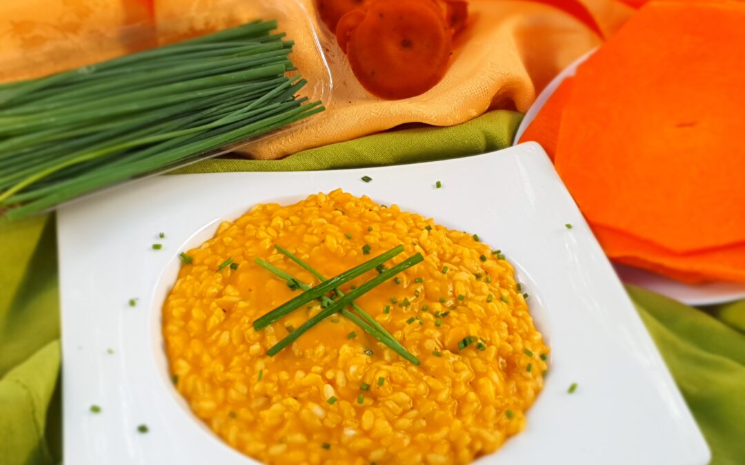 Risotto con zucca e stracchino